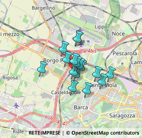 Mappa Via Marco Celio, 40132 Bologna BO, Italia (1.06313)