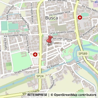 Mappa Via Cesare Battisti, 2, 12022 Busca, Cuneo (Piemonte)