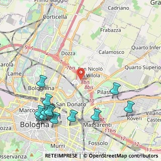 Mappa Via Michelino, 40126 Bologna BO, Italia (2.80462)