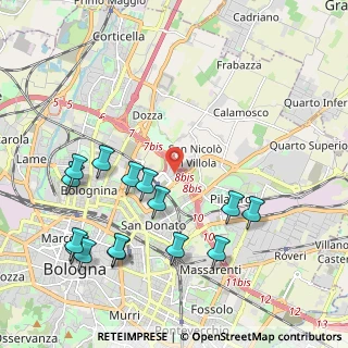 Mappa Via Michelino, 40126 Bologna BO, Italia (2.402)