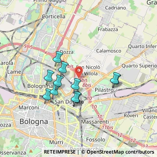 Mappa Via Michelino, 40126 Bologna BO, Italia (1.63455)
