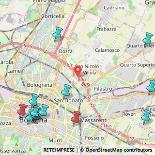 Mappa Via Michelino, 40126 Bologna BO, Italia (3.40769)
