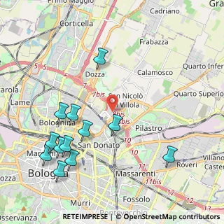 Mappa Via Michelino, 40126 Bologna BO, Italia (2.46417)