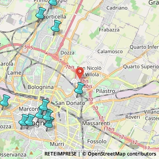 Mappa Via Michelino, 40126 Bologna BO, Italia (3.38364)