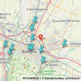Mappa Via Michelino, 40126 Bologna BO, Italia (4.62909)