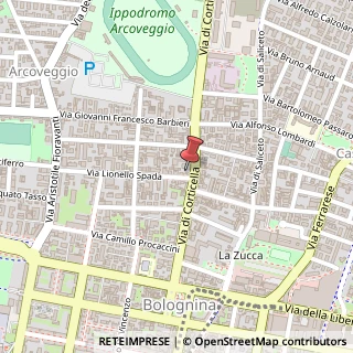 Mappa Via Lionello Spada, 1, 40129 Bologna, Bologna (Emilia Romagna)