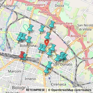 Mappa Via Fernando Felicori, 40128 Bologna BO, Italia (0.9175)