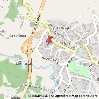 Mappa Piazza Papa Giovanni XXIII, 2, 42034 Casina, Reggio nell'Emilia (Emilia Romagna)