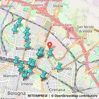 Mappa Via della Costituzione, 40128 Bologna BO, Italia (1.2755)