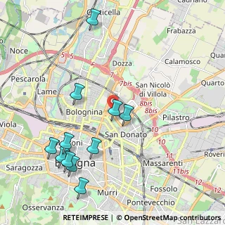 Mappa Via della Costituzione, 40128 Bologna BO, Italia (2.38455)