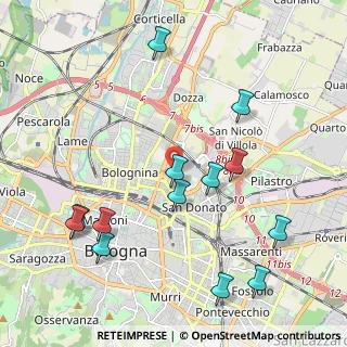 Mappa Via della Costituzione, 40128 Bologna BO, Italia (2.37615)