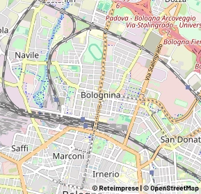 Mappa Piazza dell'Unità, 40129 Bologna, Italia (1.368)