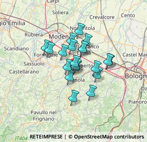 Mappa Via Provinciale Vignola - Sassuolo, 41058 Vignola MO, Italia (8.9815)