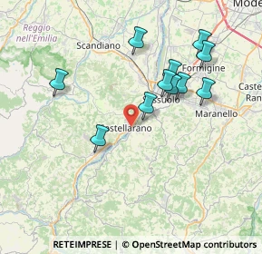 Mappa Via benedetto croce, 42014 Castellarano RE, Italia (7.22727)