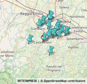 Mappa Via benedetto croce, 42014 Castellarano RE, Italia (10.9395)