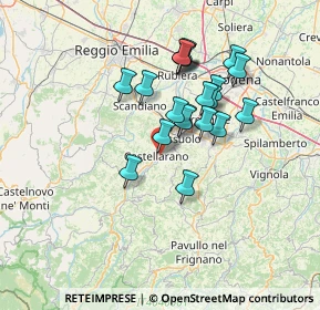 Mappa Via benedetto croce, 42014 Castellarano RE, Italia (11.6825)