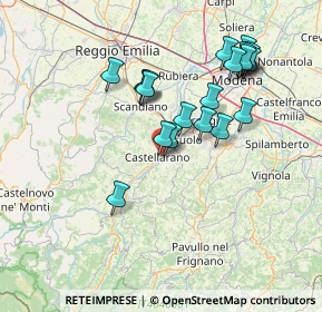 Mappa Via benedetto croce, 42014 Castellarano RE, Italia (14.2685)