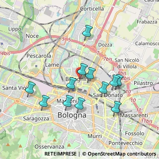 Mappa Piazza dell'Unità, 40128 Bologna BO, Italia (1.77583)
