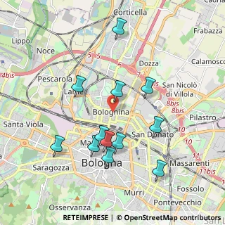 Mappa Piazza dell'Unità, 40128 Bologna BO, Italia (1.905)