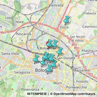 Mappa Piazza dell'Unità, 40128 Bologna BO, Italia (1.46545)