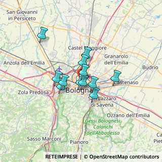 Mappa Piazza dell'Unità, 40128 Bologna BO, Italia (4.51167)