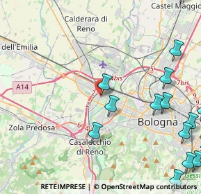 Mappa Via Edgar Allan Poe, 40132 Bologna BO, Italia (6.36267)