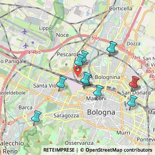 Mappa 40131 Bologna BO, Italia (1.92917)