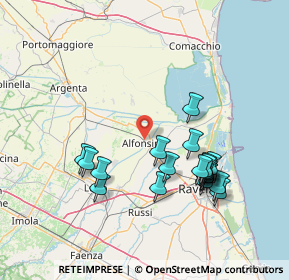 Mappa Via Nullo Baldini, 48011 Alfonsine RA, Italia (15.1735)