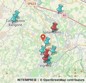 Mappa Via Cà Bianca, 41057 Spilamberto MO, Italia (3.80333)