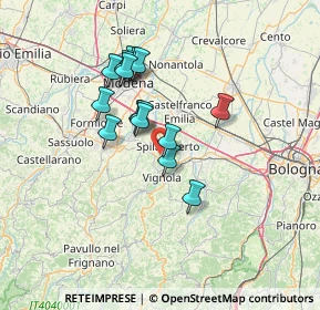 Mappa Via Cà Bianca, 41057 Spilamberto MO, Italia (11.24333)