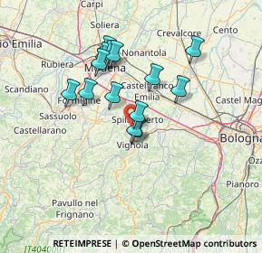 Mappa Via Cà Bianca, 41057 Spilamberto MO, Italia (11.62429)