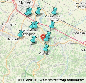 Mappa Via Cà Bianca, 41057 Spilamberto MO, Italia (6.41786)