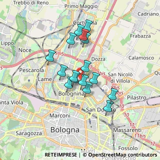 Mappa Via Bruno Arnaud, 40128 Bologna BO, Italia (1.39563)