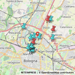 Mappa Via Bruno Arnaud, 40128 Bologna BO, Italia (1.62313)