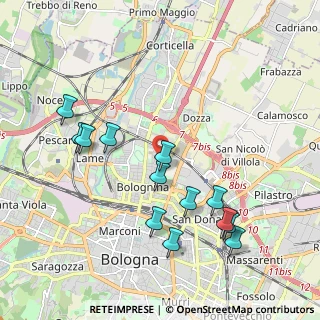 Mappa Via Bruno Arnaud, 40128 Bologna BO, Italia (2.11923)