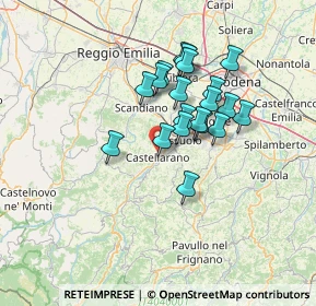 Mappa 42014 Castellarano RE, Italia (10.9955)