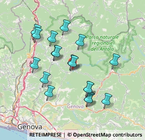 Mappa Via Armando Baccà, 16026 Montoggio GE, Italia (6.96778)