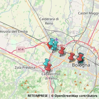 Mappa Via T. Azzolini, 40132 Bologna BO, Italia (3.64857)