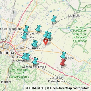 Mappa Via Vittime delle Foibe, 40054 Budrio BO, Italia (7.42571)