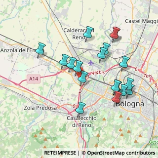 Mappa Via Andrea Palladio, 40132 Bologna BO, Italia (3.88278)