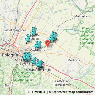 Mappa Via Banzi Cento, 40054 Budrio BO, Italia (6.8085)