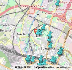 Mappa Via Daniele Manin, 40129 Bologna BO, Italia (1.3865)