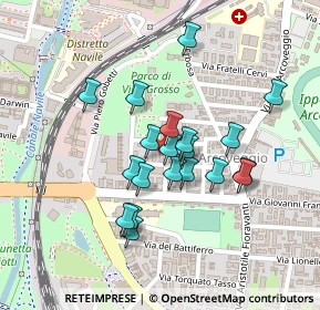 Mappa Via Daniele Manin, 40129 Bologna BO, Italia (0.1855)