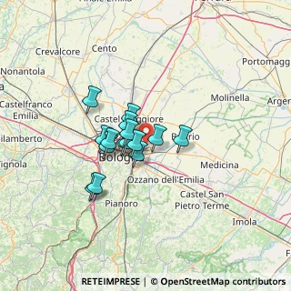 Mappa Via Paolo Canali, 40137 Bologna BO, Italia (9.07)