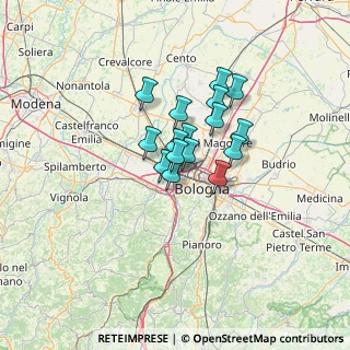 Mappa 40132 Bologna BO, Italia (8.44125)
