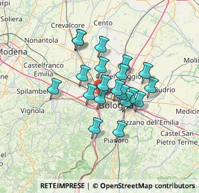 Mappa 40132 Bologna BO, Italia (9.9825)