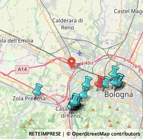 Mappa 40132 Bologna BO, Italia (4.605)