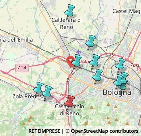 Mappa 40132 Bologna BO, Italia (4.34583)