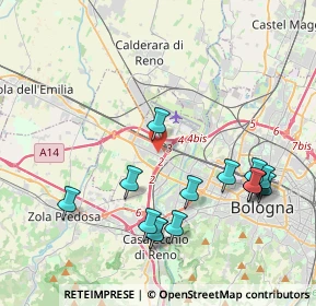 Mappa 40132 Bologna BO, Italia (4.446)
