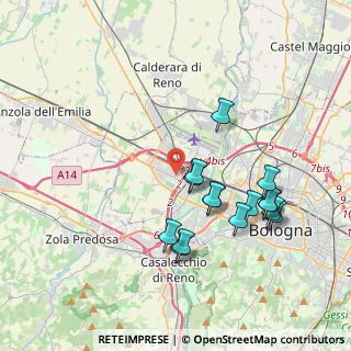 Mappa 40132 Bologna BO, Italia (3.78667)